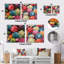 Ensemble de 2 carrés carrés Lily-102678048