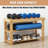 Wood Shoe Storage Bench with Seating, Entryway Organizer, Sturdy Construction for Hallway, Natural-418553464