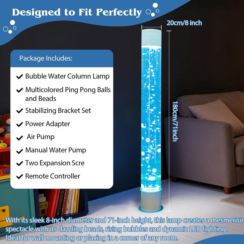 Lampe sur pied Sensory Bubble Tube