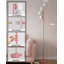 Grande lampe sur pied dorée à intensité variable avec 3 globes blanc chaud blanc S blanc-152286424
