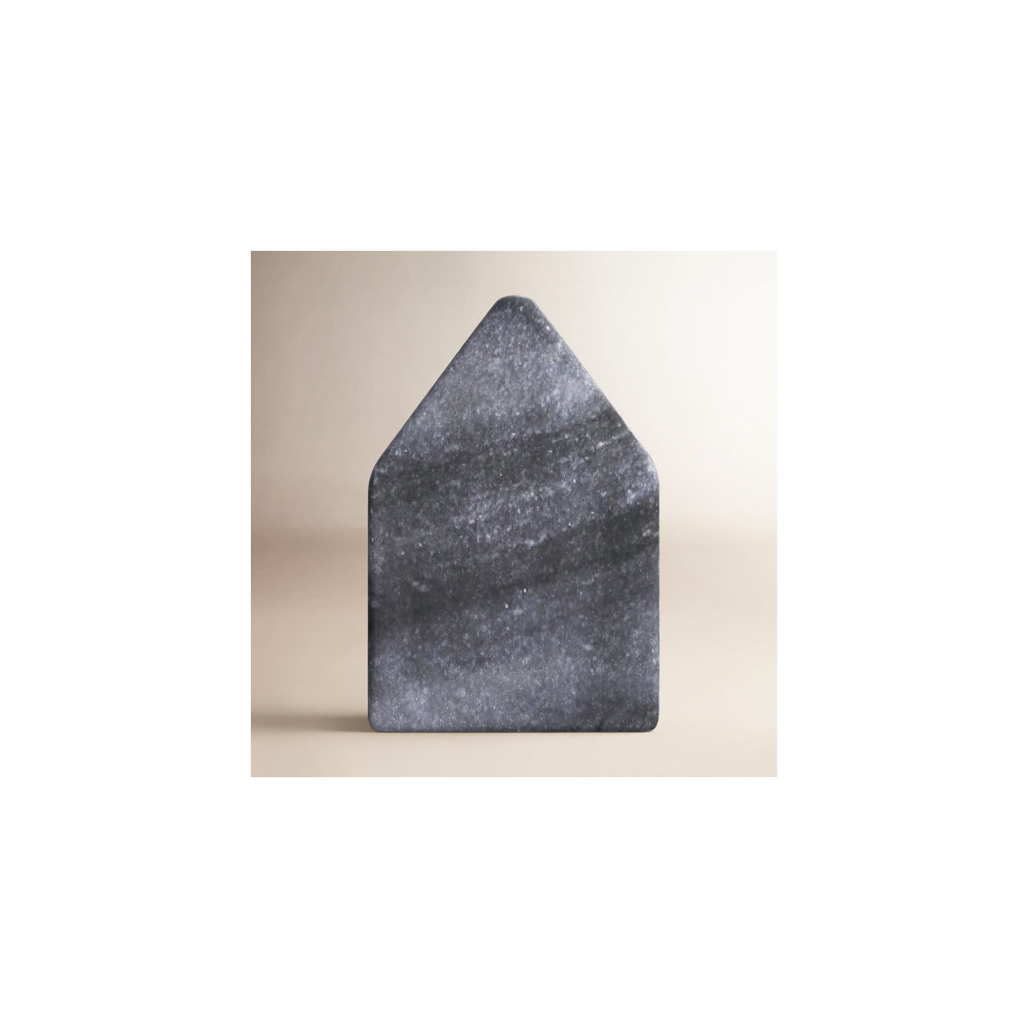 Adalynn Marble Home Object, Gray, 2.25" H x 1.5" W x 1.5" D