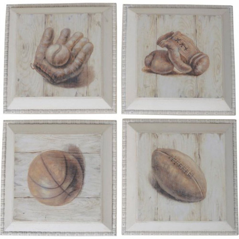 No Subject 4 - Piece Canvas Art