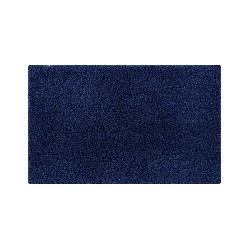 Tapis de salle de bain Micro, Rectangle 21 po x 34 po, Bleu marine