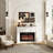 Modern 30-Inch Electric Fireplace With Remote