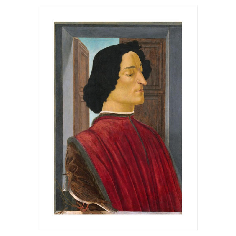 «Giuliano de 'Medici» par Sandro Botticelli, impression giclée encadrée, H 41,5 po x l 30,05 po
