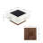 Pure Garden Solar Post Cap Lights 2-pack, Brown