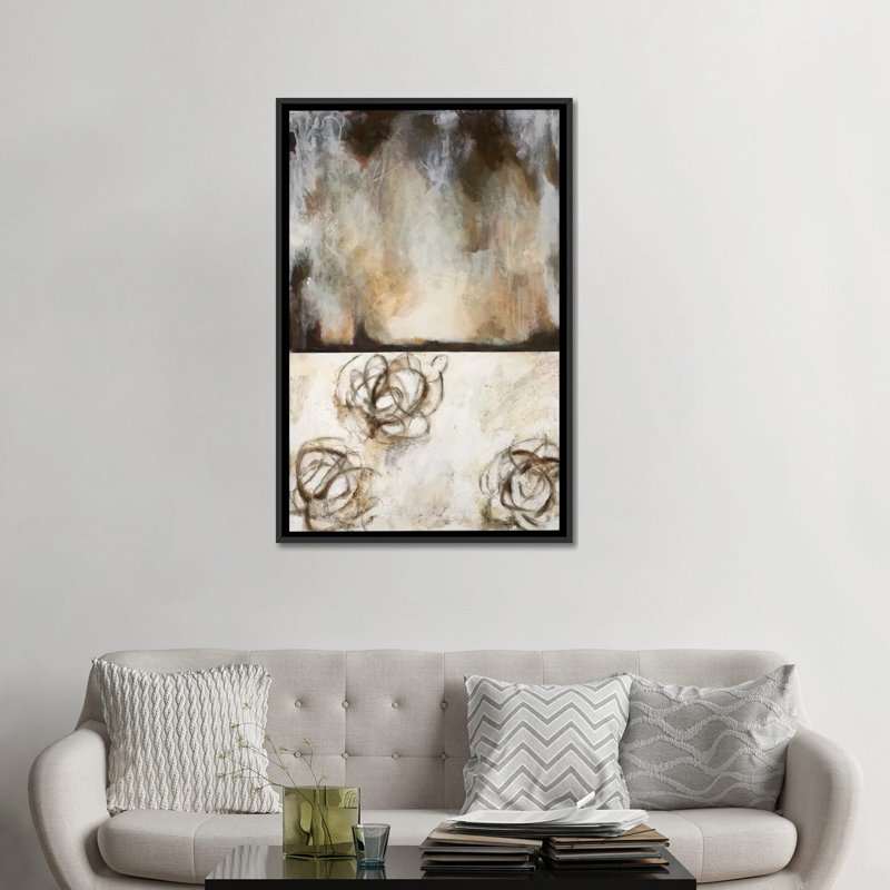 Nuit et jour - reproduction sur toile, H 26 po x l 18 po x P 1,5 po, Toile avec cadre noir, Pas de tapis