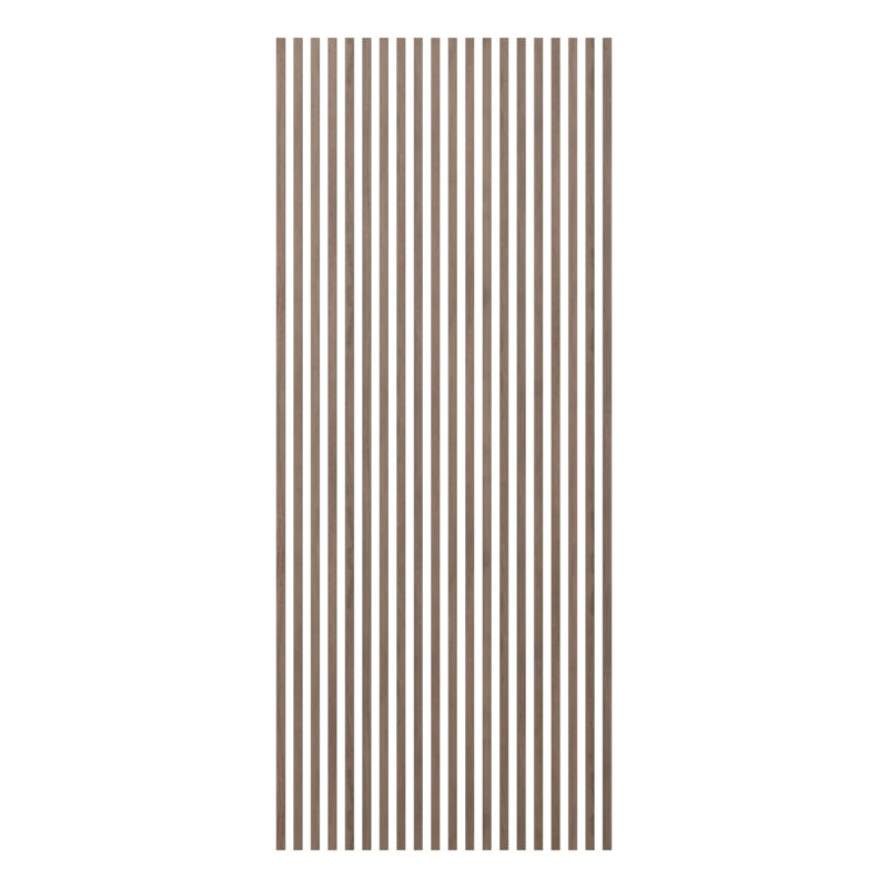 Ensemble mural de lattes de teinture Heritage Heritage avec l 1 po x H 94 1/2 po, Noyer
