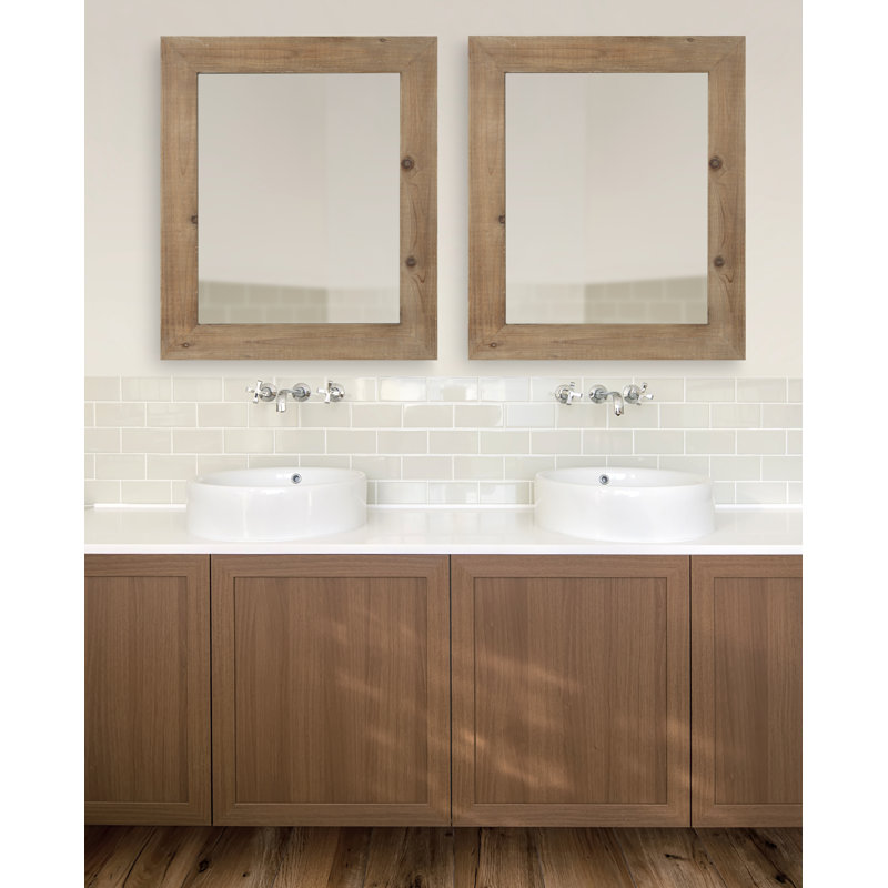 Miroir d'appoint Marcourt, Brun rustique