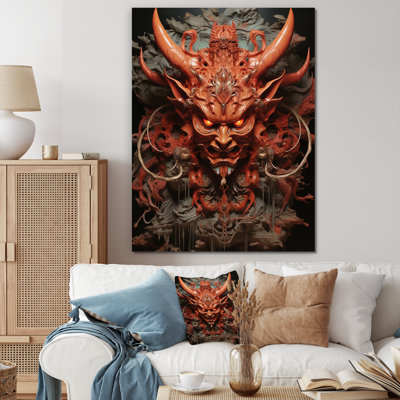 «Hinduis Asuras Demon Fiery Flame II», reproduction d'art sur toile