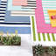 Herringbone French Blue/White Handwoven Indoor/Outdoor Rug-41132261