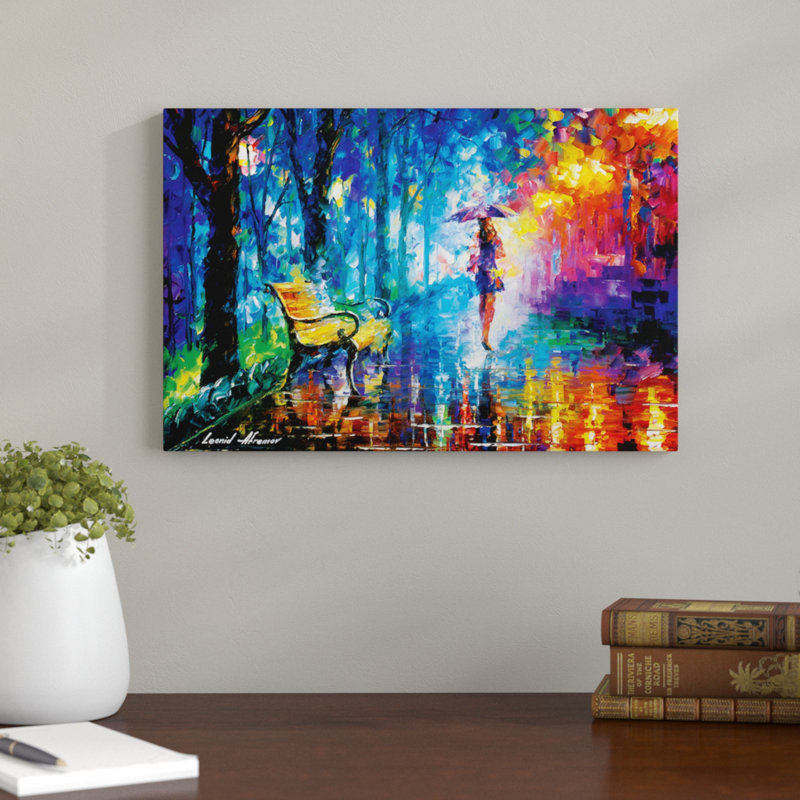 « misty parasol »-impression sur toile tendue, H 18 po x l 26 po x P 1,5 po