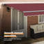 VidaXL Polyester Cover Retractable Patio Awning-125829385-125829382