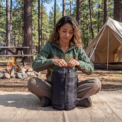 91" x 61" Spacious Rectangular Detachable 3-in-1 Waterproof Double Sleeping Bag