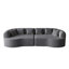Canapé modulaire incurvé surdimensionné, 106,3 pouces, très grand canapé moderne sans os avec 6 coussins en chenille et mousse à mémoire de forme à assise profonde-743937664