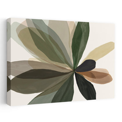 Art mural contemporain abstrait Nature's Earthy Petals