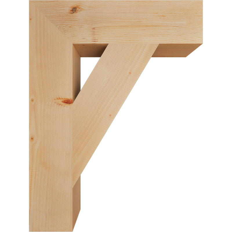 Traditional Block Bracket, Douglas Fir (Smooth), 32" H x 5.5" W x 24" D