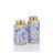 Ceramic Decorative Jars with White Floral Patterns Set-1047670790