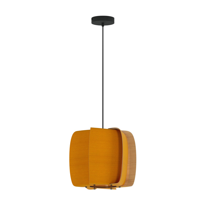 Luminaire suspendu 15,75 po Alba, Ocre / frêne