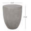 Élégante table d'appoint en béton légère pour table de chevet et chaise moderne avec utilisation à domicile