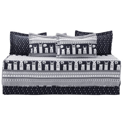 Llama Stripe 6 - Piece Quilt Set
