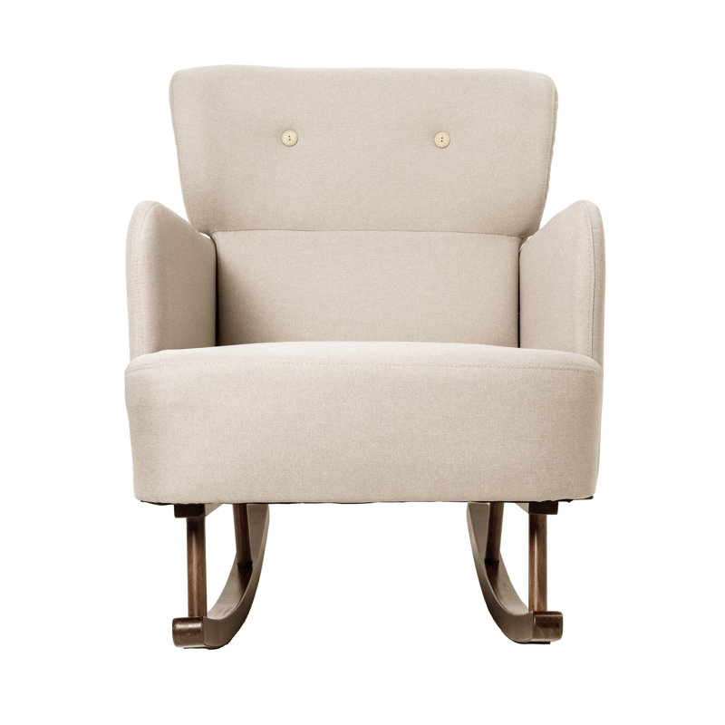 Chaise berçante Kasee, Beige