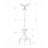 Coat Rack, Hall Tree, Free Standing, 12 Hooks, Entryway, 70"H, Umbrella Holder, Bedroom Metal, Contemporary-664727194