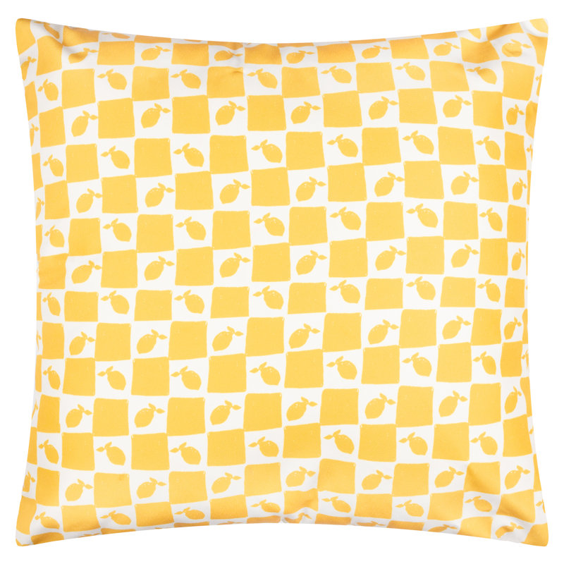 Mediterranean Indoor / Outdoor Blue Square Throw Cushion