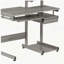 Bureau d'ordinateur complet, gris-1896454866