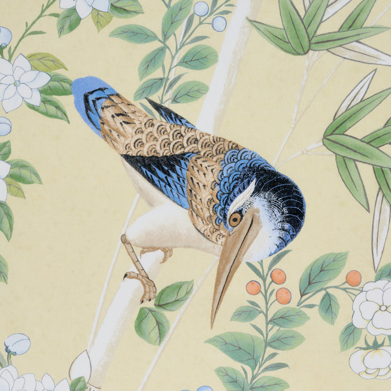 Tissu Schumacher x Miles Redd Brighton Pavilion, Jaune