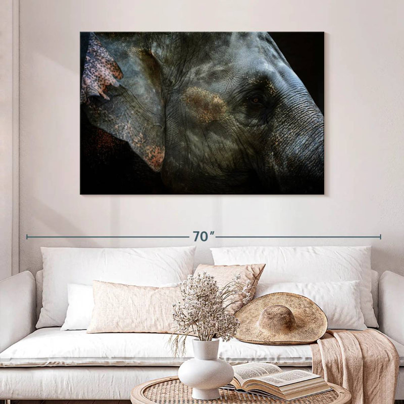 Asian Elephant Eye, 32" H x 48" W