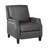 Push Back Reclining Chair Transitional Style Grey Color Self-Reclining Motion Chair 1Pc Cushion Seat Modern Living Room Furniture