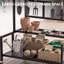 Organisateur d'outils de jardin à 3 niveaux, support de rangement pour râteaux, pelles et balais dans un garage