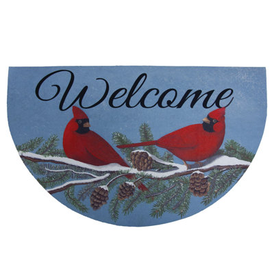 Cardinals Emily-Elizabeth de 17,5 po x 29 po Tapis de porte d'extérieur