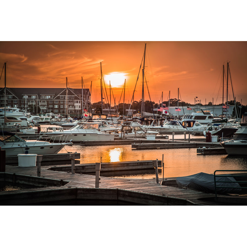 Racine, WI - Wrapped Canvas Print, 61cm H x 91cm W x 3.8cm D
