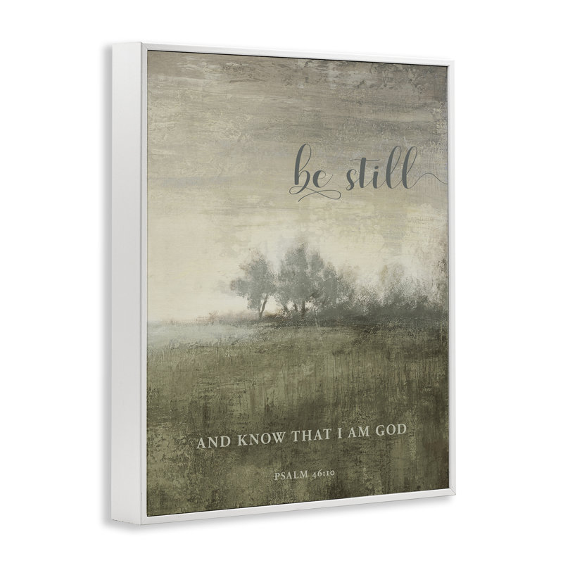 «Be Still over Rustic Landscape», estampe numérique, conception par John Spaeth, H 14 po x l 11 po