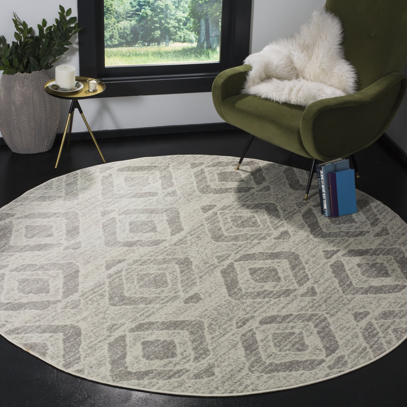Cohan Performance Geometric Rug, Round 6'7"