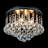 4-Light Modern Dimmable Crystal Flush Mount