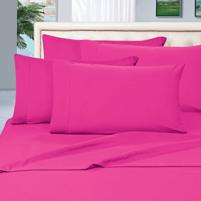 Elegant Comfort Luxurious 1500 Premium Hotel Quality Microfiber Three Line Embroidered Softest Bed Sheet Set, Wrinkle and Fade Resistant