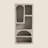 Aramis Geometric Standard Bookcase