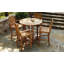 Oxford Outdoor 5 - Piece Teak Bar Height Dining Set