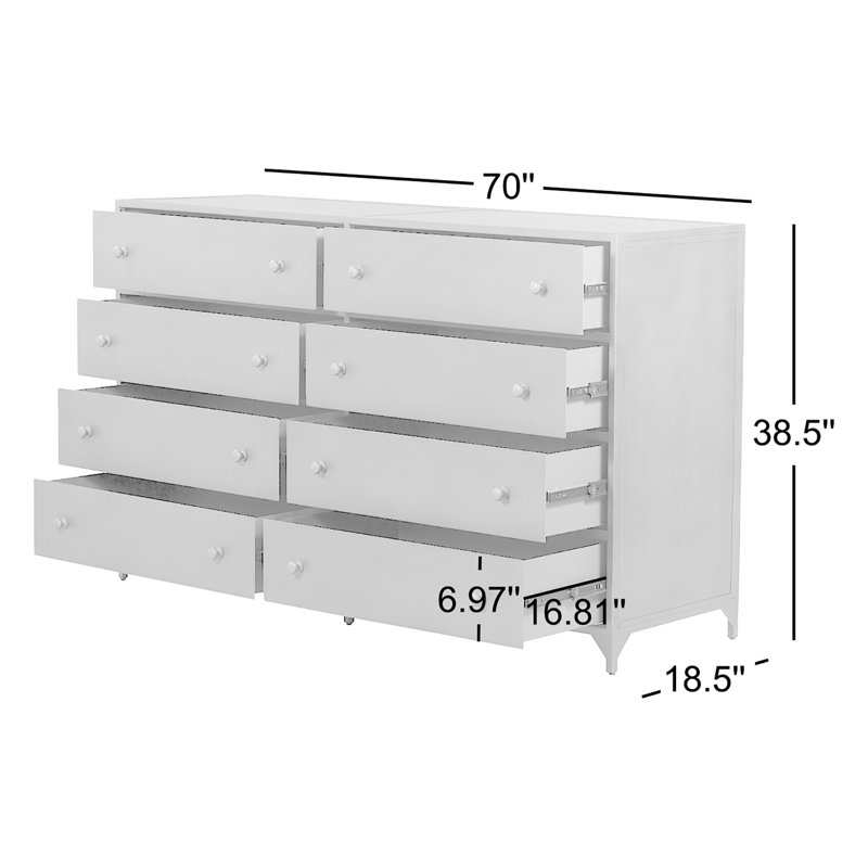 Belmont 8 - Drawer Dresser, Black