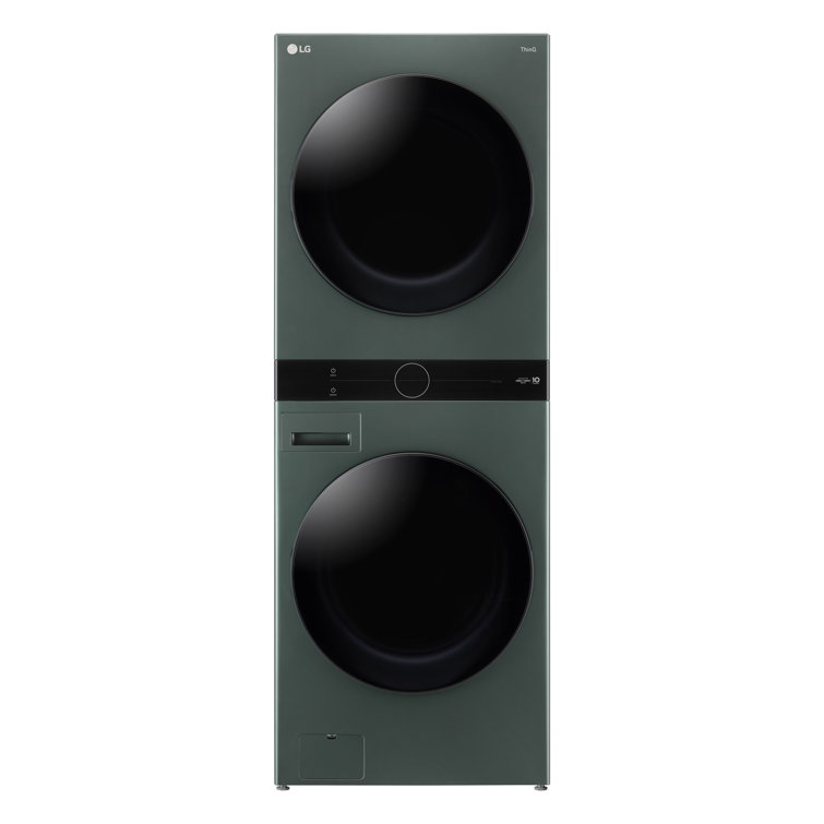 LG Washer & Dryer Set with Stackable 4.5 Cubic Feet Smart Front Load and 7.4 Cubic Feet Electric Dryer