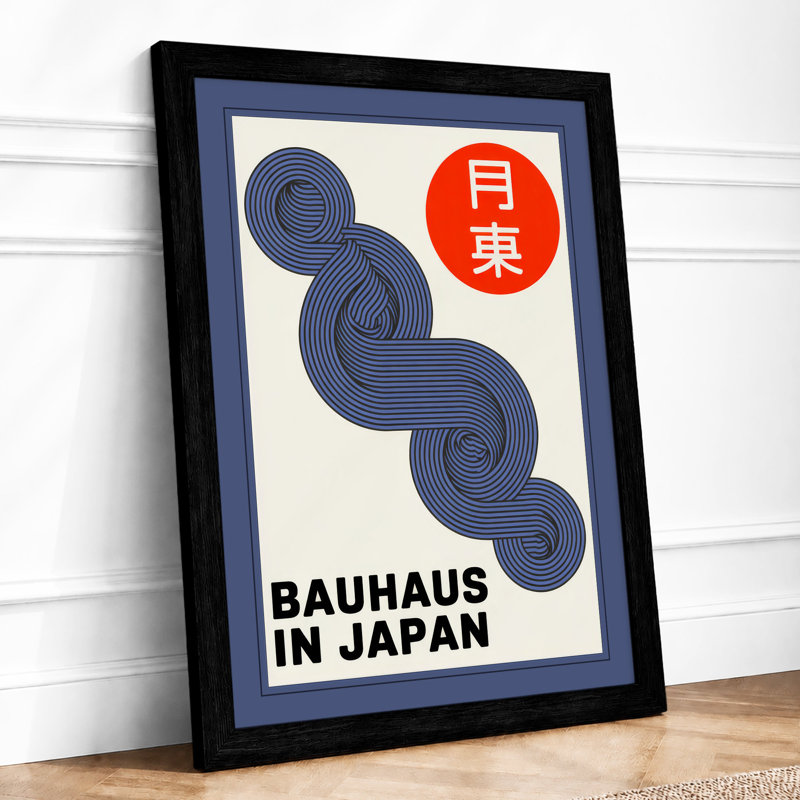 Bauhaus In Japan Geometric - Print, A1 - 84.1 x 59.4 cm, Black