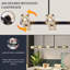 Lustre noir moderne avec abat-jour en cristal, luminaire suspendu à hauteur réglable pour la salle à manger, le salon, la cuisine, la chambre à coucher et le bar, base G9
