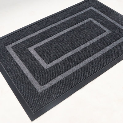 Clarance Non-Slip Geometric Doormat