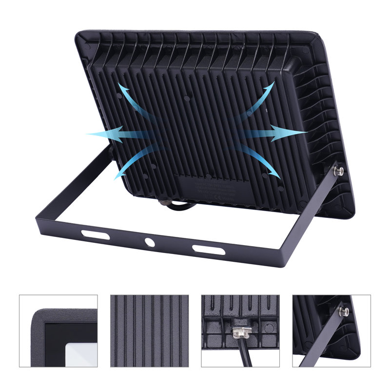 100W LED Outdoor Security Flood Light 2 Pcs