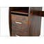 Bureau d'ordinateur avec plateau à clavier, rangement et amp; Plateau à roulettes pour unité centrale - L 47 po classique traditionnel | Brun antique | Métal Bois
