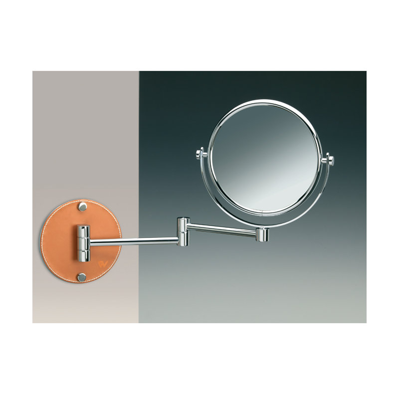 Miroir grossissant et contemporain mural, 5X, Chrome