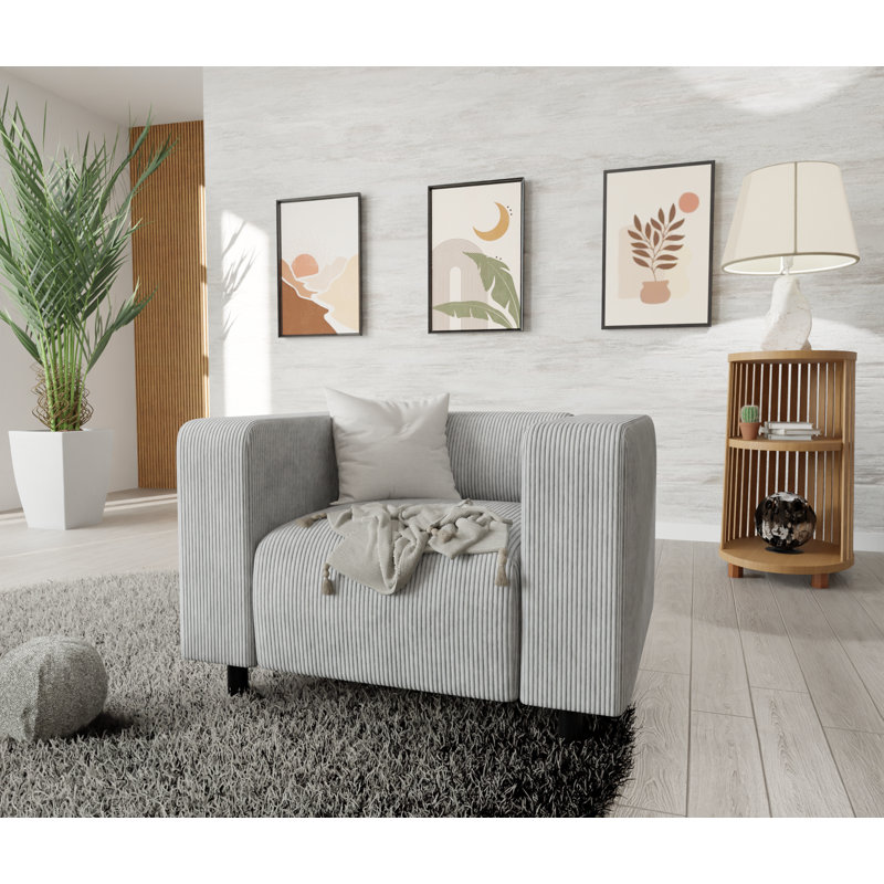 Sofie 2 - Piece Living Room Set, Light Grey